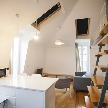 Apartment Mezzanine With A View In Bairro Alto Lisbon